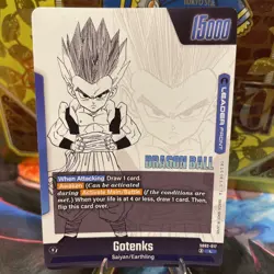 Gotenks SB02-017 Leader Manga Booster 02 Dragon Ball Card English - Image 3