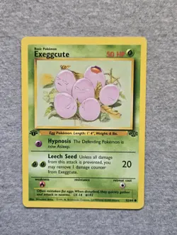 Exeggcute 52/64 Jungle 1st Edition Pokemon Card - Image 1
