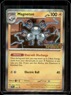 Magneton Surging Sparks SVP 153 Black Star Promo - STAMPED Pre-Release Card - Image 1