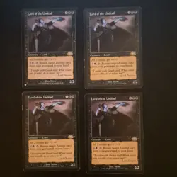 Magic: The Gathering Lord of the Undead x4 Planeshift Black Creature Cards - Image 1