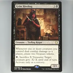 Grim Hireling MTG NM AFC 025/062 Commander Adventures in the Forgotten Realms - Image 1