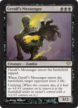 Geralf's Messenger - Light Play MTG Dark Ascension - Image 1
