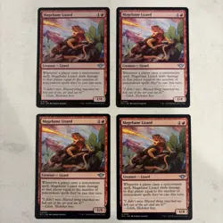 Magic the Gathering MTG Magebane Lizard Play Set Of 4 - Image 1