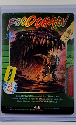 2023 MTG Magic The Gathering SLD Secret Lair Movie Poster Foil #1369 Food Chain - Image 1