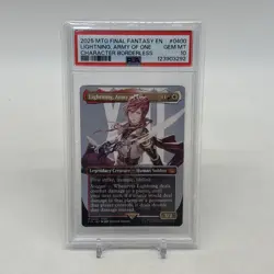 Lightning Army of One Borderless 400 PSA 10 GEM MINT (MTG Final Fantasy 2025) - Image 1
