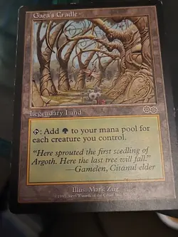 MTG Gaea's Cradle Reserved List Vg - ex Condition Urza's Saga - Image 1