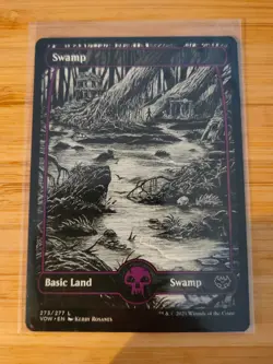 MTG Swamp (Full Art) 273 Innistrad: Crimson Vow M/NM Free UK P&P - Image 1