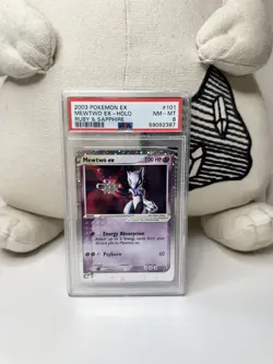 Pokemon ruby and sapphire Mewtwo Ex - Holo - 101/109 - PSA 8 - Image 1
