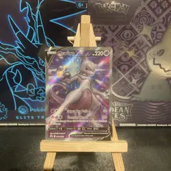 Pokemon TCG Mewtwo v Holo Ultra Rare Card SWSH229 - Image 1