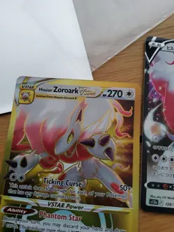 Pokemon TCG Hisuian Zoroark VSTAR Sword & Shield 213/196 Rare + Japanese 128/172 - Image 5