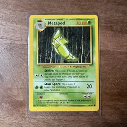 Pokemon Base Set WOTC Common Metapod 54/102 - Image 1