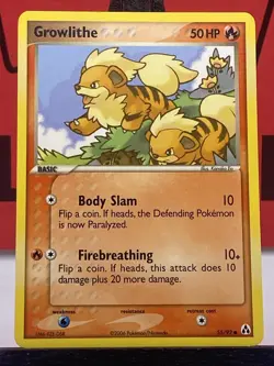 Growlithe 55/92 Legend Maker Common Regular Pokemon TCG 2006 LP - Image 3
