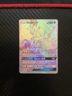 Dialga GX (Secret) 138/131 Sm-Forbidden Light Holo Pokemon TCG LP - Image 1