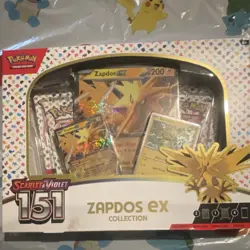 Pokemon TCG: Scarlet & Violet 151 Zapdos EX Collection Box - Promo & 151 Bundle - Image 1