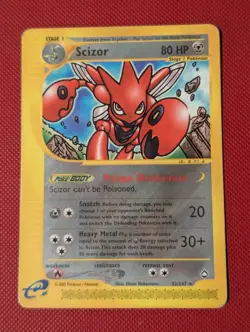 Pokemon TCG - Scizor - 32/147 Non Holo - Aquapolis HP - Image 1