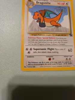 1999 Vintage Pokemon Dragonite #5 WOTC, Kids WB Presents the First Movie - Image 3