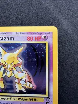 Pokemon TCG Alakazam 1/130 Base Set 2 Holo Rare - Image 3