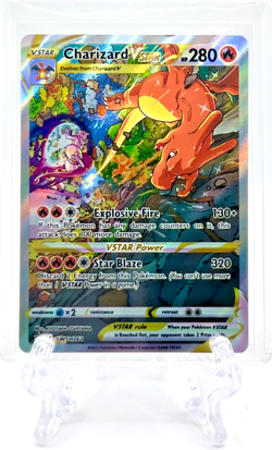 CHARIZARD VMAX 2022 Pokemon TCG Sword & Shield Promo #SWSH262 BLACK STAR HOLO - Image 1
