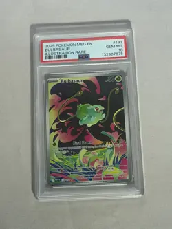 Pokemon Graded 10 Bulbasaur Illustration Rare Mega Evolution 133/132 - Image 1