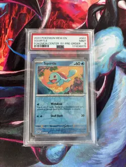2023 Squirtle - Pokemon Center Exclusive Stamped Promo 007/165 - PSA 9 - 151 MEW - Image 3