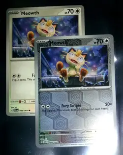 Meowth 048/064 - Reverse Holo - With FREE - None Holo - Shrouded Fable - Pokemon - Image 1