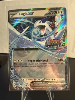 Pokemon Lugia ex 082/131 Prismatic Evolutions stamped - Image 1