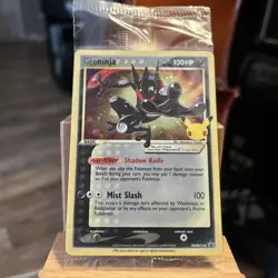 Pokemon TCG Greninja Gold Star SWSH144 - Celebrations Black Star Promo - Sealed - Image 1