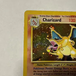 2000 Pokemon Charizard 4/130 Base Set 2 Holo Rare WOTC Era - Image 2