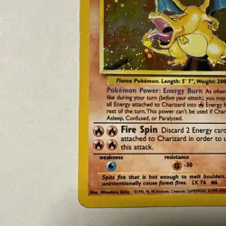 2000 Pokemon Charizard 4/130 Base Set 2 Holo Rare WOTC Era - Image 3