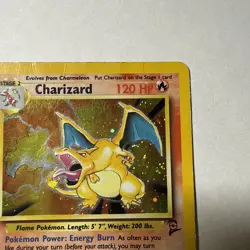 2000 Pokemon Charizard 4/130 Base Set 2 Holo Rare WOTC Era - Image 5