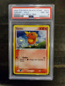 2004 Pokemon Torchic PSA 8 Black Star Promo #17 EX Deck Tins - Image 1