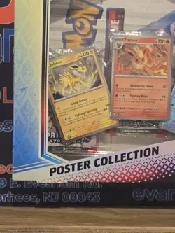 NEW Pokemon TCG S&V Prismatic Evolutions Poster Collection Box Sealed DG Sticker - Image 5