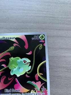 Bulbasaur Stamped 133/132 Mega Evolution Illustration Rare Full Art Pokemon TCG - Image 4