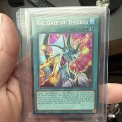 Konami The Gaze of Timaeus Spell Card Holo 1st Edition MZMU-EN013 Yu-Gi-Oh! - Image 1