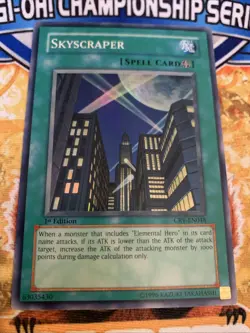 Yugioh Skyscraper CRV-EN048 1st Edition LP - Image 1