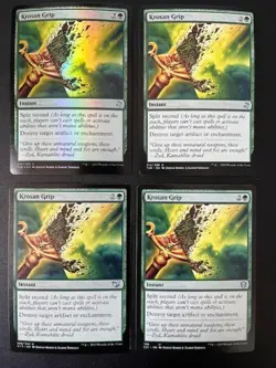 MTG- Krosan Grip x4 (One is FOIL) - Image 1