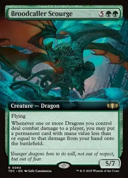 Broodcaller Scourge - Extended Art NM, English MTG Dragonstorm: Commander - Image 1