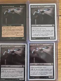 Lord of the Undead x4 (Various Sets): Regular: Lightly Played (Excellent) - Image 1