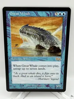 Magic the Gathering MTG Great Whale Urza's Saga #077 - Image 1