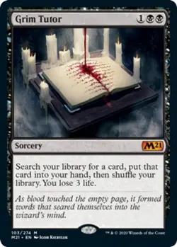 [1x] Grim Tutor Near Mint, English Core Set 2021 MTG Magic - Image 1