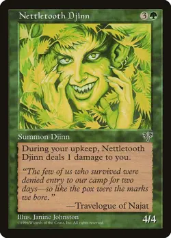 Mirage Nettletooth Djinn MTG Magic the Gathering NM - Image 1