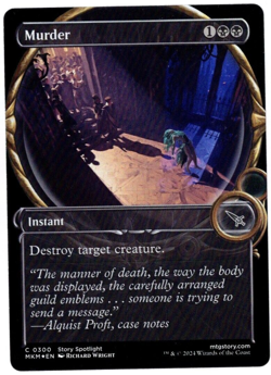 Murder 0300 Showcase Common Foil Karlov Manor MTG Near Mint - Image 1