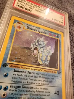 2000 POKEMON GYM CHALLENGE HOLO-1ST ED GIOVANNI'S GYARADOS PSA 7 - Image 2