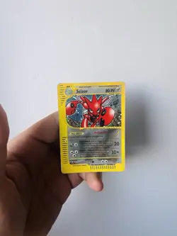 Scizor H21/H32 Aquapolis Holo TCG Eseries Pokemon - Image 1