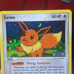 Pokemon Eevee EX Unseen Forces 55/115 Common Holo 40HP English 2005 TCG Card - Image 3
