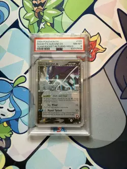 Pokemon Rocket's Suicune ex EX Team Rocket Returns Holo Ultra Rare #105 PSA 8 - Image 1