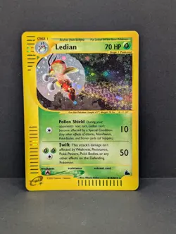 Ledian H14/H32 Skyridge Holo Foil Rare Pokemon TCG Nintendo e-Reader LP - Image 1