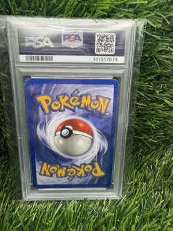 1999 POKEMON GAME 1ST ED #8 MACHAMP-HOLO PSA 5 - Image 2