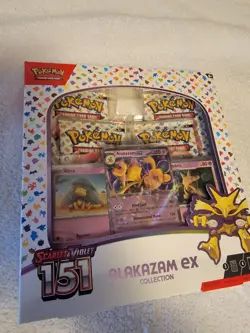 Pokemon Alakazam EX TCG Scarlet and Violet 151 Collection - Image 1