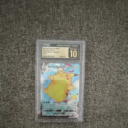 Pokemon Surfing Pikachu VMAX CGC 10 Pristine Celebrations 009/025 Holo 2021 - Image 1